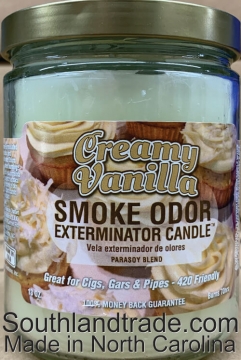 Smoke Odor Exterminator Candle Creamy Vanilla 13oz